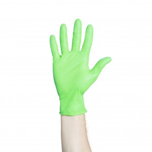 Halyard Flexaprene Green Gloves, Small, Case of 2000
