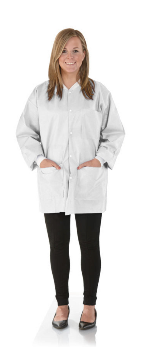 MEDICOM SAFEWEAR Hipster Jacket, White Frost, 12/bag