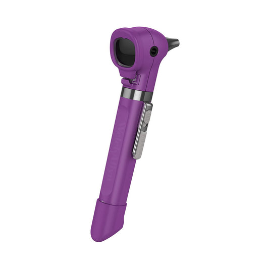 Welch Allyn Pocket Otoscope with Soft Case, LED Fiber Optic, 3.5V, Purple