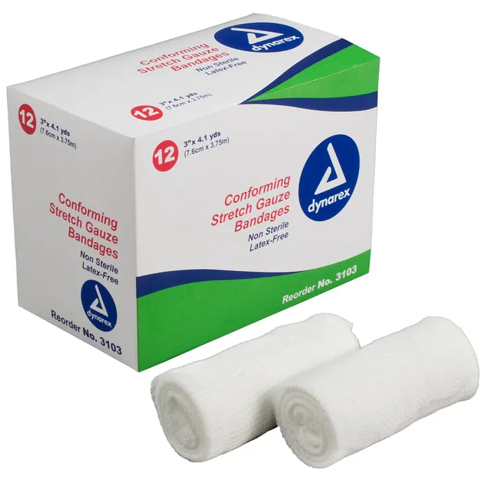 Dynarex Stretch Gauze Bandages - Sterile & Non-Sterile, Various Options