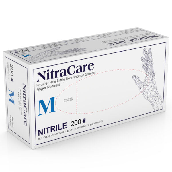 MedGluv NitraCare 200 Nitrile Exam Gloves, Case of 2000