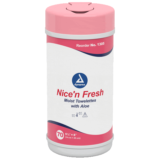 Dynarex Nice'n Fresh Towelette, 5.5" x 8", 1260/Case