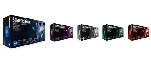 Sempermed Semperforce Nitrile Exam Glove, Chemo and Fentanyl Rated, Case of 1000